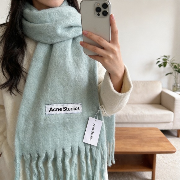 Acne Studios Accessories - Acne Studios Light Blue Scarf